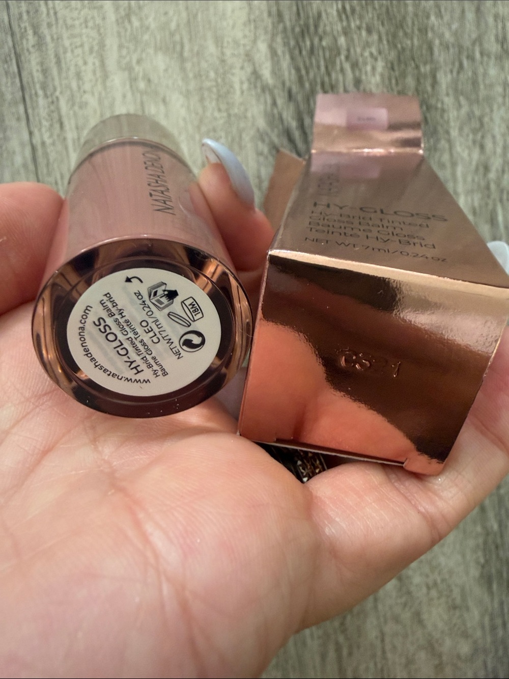 Natasha Denona Hy-Gloss Tinted Gloss Balm - Cleo Mauve Pink - Picture 4 of 4